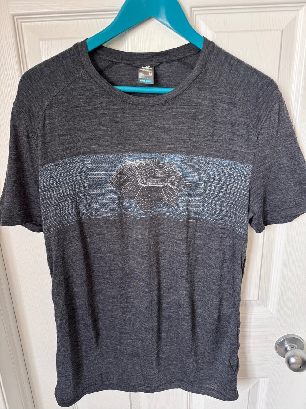 Mens Icebreaker Merino Cool Lite Graphic T Shirt Short Sleeve Medium Base Layer